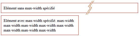 copie d'&eacute;cran de l'affichage de la propri&eacute;t&eacute; css max-width