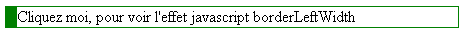 copie d'écran de l'affichage de la propriété css borderLeftWidth