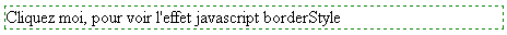 copie d'écran de l'affichage de la propriété css borderStyle