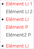 Exemple de slecteur Css :first-line