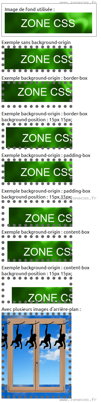 copie d'écran de l'affichage de la propriété CSS background-origin