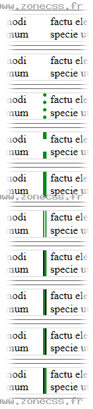 copie d'écran de l'affichage de la propriété CSS column-rule-style