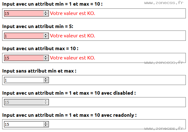 copie d'écran de l'affichage du sélecteur CSS :out-of-range