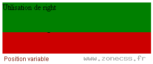 copie d'écran de l'affichage du sélecteur CSS :right